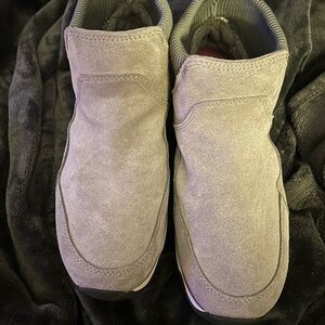 Women’s Gray Suede Slip-On Shoes